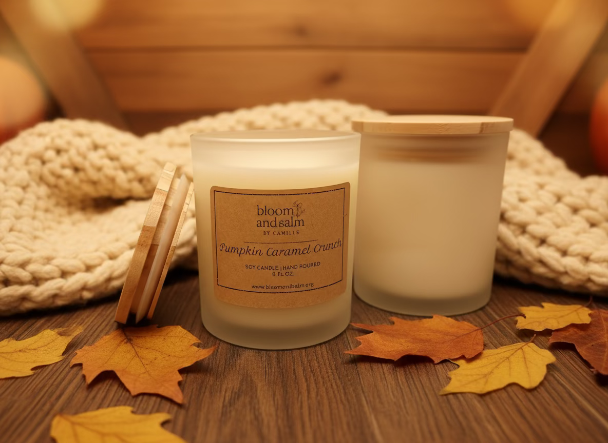 Pumpkin Caramel Crunch- Soy Candle